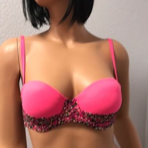 Pink By Victoria Secret Push Up Bra S 32C